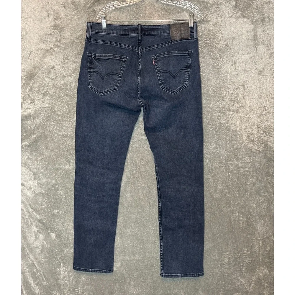Levis 514 Men Regular Straight Denim Jean 34x33* Mid Rise Dark Wash Stretch